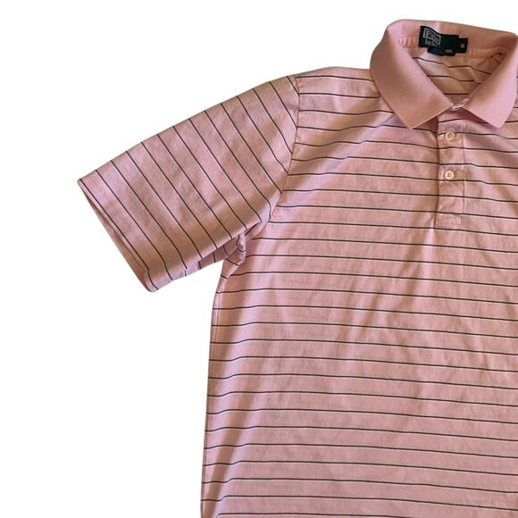 Polo Ralph Lauren Men's Size M Short Sleeve VTG Striped Pima Cotton Polo Shirt - Picture 12 of 14